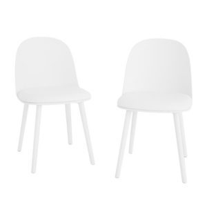코멧 인테리어 등받이 식탁의자, 아이보리, 2개